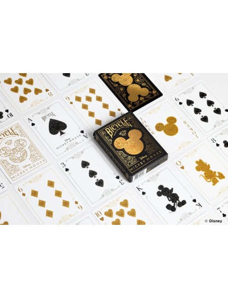 Bicycle Disney Mickey Mouse Black and Gold Premium Oyun Kağıdı İskambil Destesi