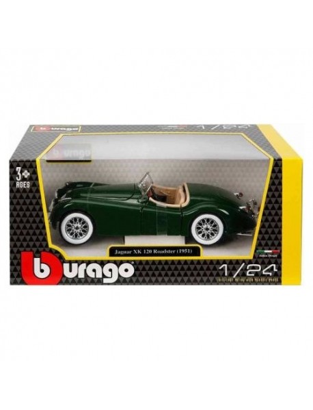 Burago 1:24 Jaguar XK 120 Roadster Yeşil Model Araba