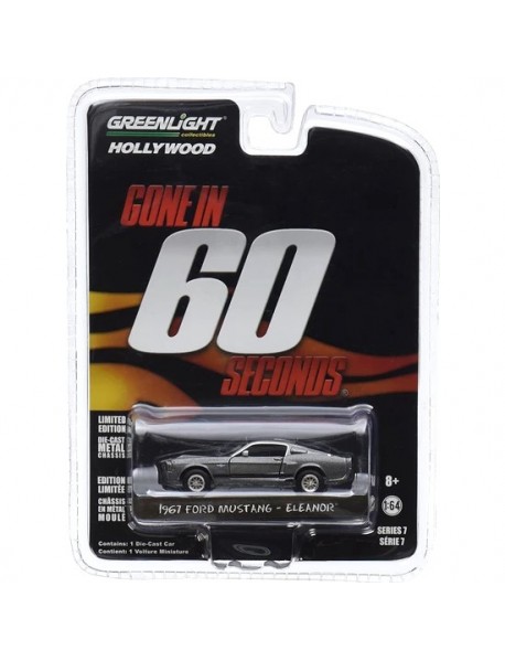 Greenlight 1:64 Eleanor 60 Saniye 1967 Mustang GT500 Model Araba