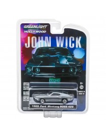 Greenlight 1:64 John Wick (2014) - 1969 Ford Mustang BOSS 429 Model Araba