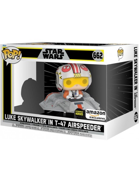 Funko Pop Ride Super Deluxe: Star Wars - Luke Skywalker in T-47 Airspeeder Exclusive