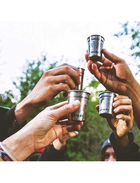 Stanley Adventure Çelik Shot Bardak ve Matara Seti - Siyah